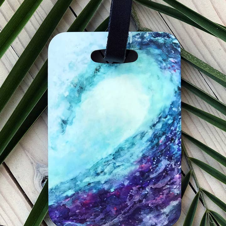 Royal Wave Luggage Tag for wholesale by Aubrey Emi Designs