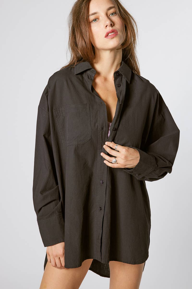 Signature 8 - Wholesale Button Down Shirt - Women's - OVERSIZED SHIRT S1924C17