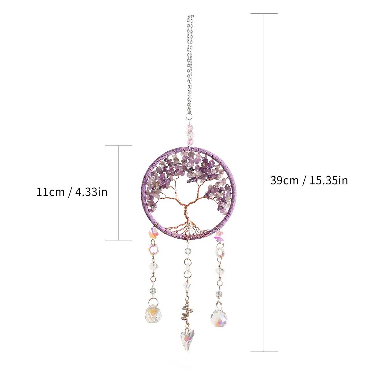 Crystolver (We Cover All Import Fees) - Wholesale Suncatcher - Tree of Life Crystal Suncatchers3