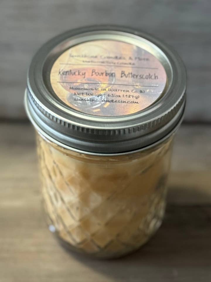 Kentucky Bourbon Butterscotch Candle 6oz for wholesale by Sunshine Candles & More