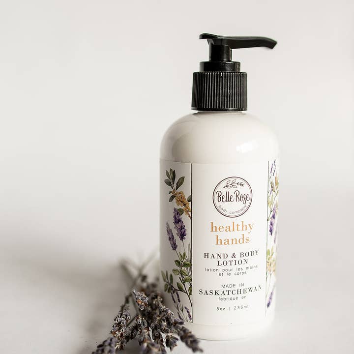 Healthy Hands Lotion for wholesale by BelleRose Bath Company