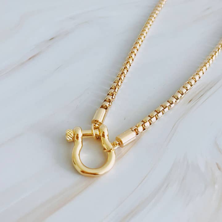 Ellison+Young - Wholesale Pendant/Charm Necklace - Luxe Pendant Box Chain Necklace
