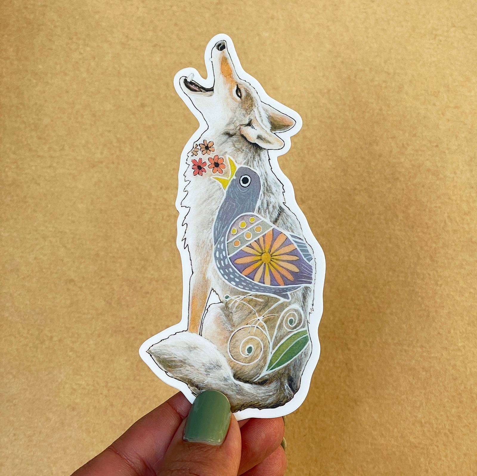 Amy Rose Moore Illustration - Wholesale Sticker - Coyote Vinyl STICKER1