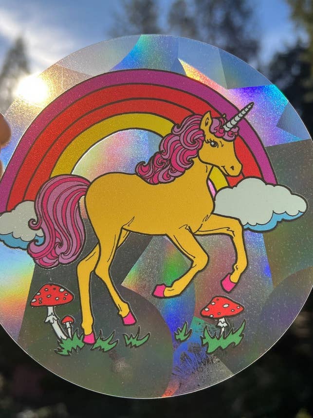 Regnbåge Fortsätt drömma enhörning solfångare för wholesale av Astral Weekend