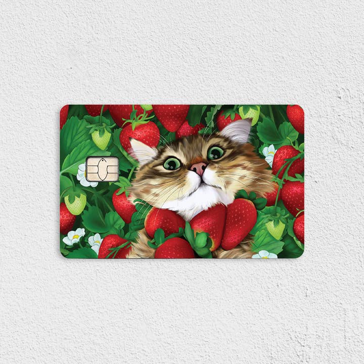 Piel de Tarjeta de Crédito Purrberry Patch para venta al por mayor de Cat Loaf Studio
