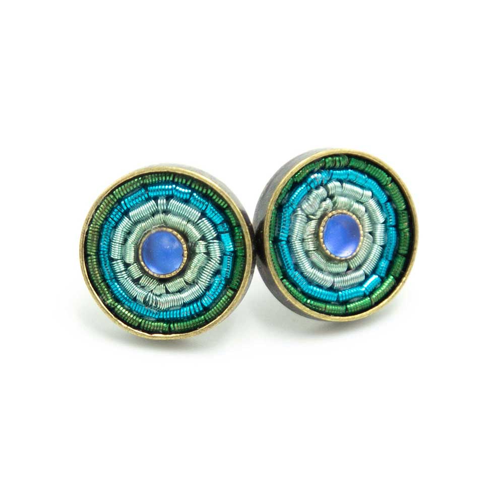 Sergio Engel jewellery – Brincos de pino por atacado – Brincos coloridos antigos Índia 0426