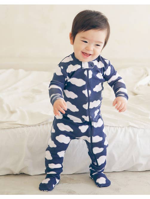 Vaenait Baby - Wholesale Bodysuit (Footed) - Baby - Modal Baby Boys Girls Cloud Baby Footie Onesie34
