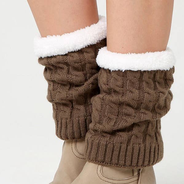 Casual Velvet Keep Warm Jacquard Benvärmare Tillbehör för wholesale av OceanusSwim