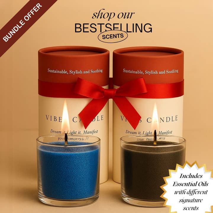 TOP 2 SCENTS + Wicks (Copy) for wholesale by Vibes Pearled Candle