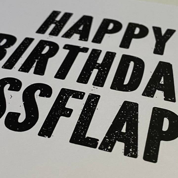 Prints With Personality - Wholesale Birthday Card - Rude, offensive birthday card: Pissflaps3