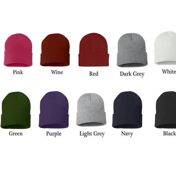 The Blissful - Wholesale Beanie – Unisex - Personalized Embroidered Beanie Embroidered Beanie Hats4