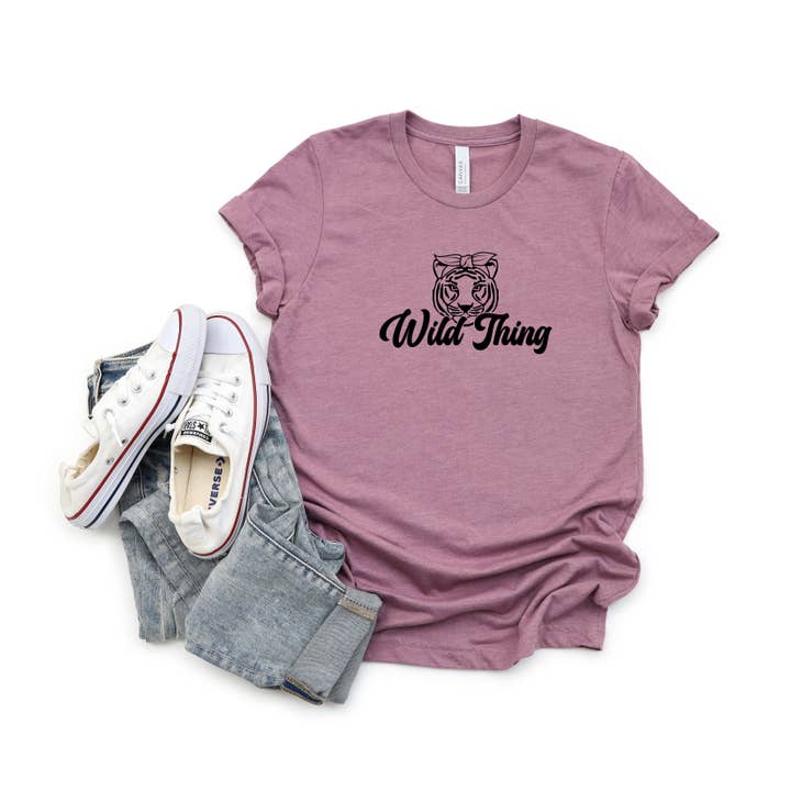 Vilde Ting Tiger | Dyr | Unge kortærmet Crew N for engroshandel hos The Juniper Shop Wholesale