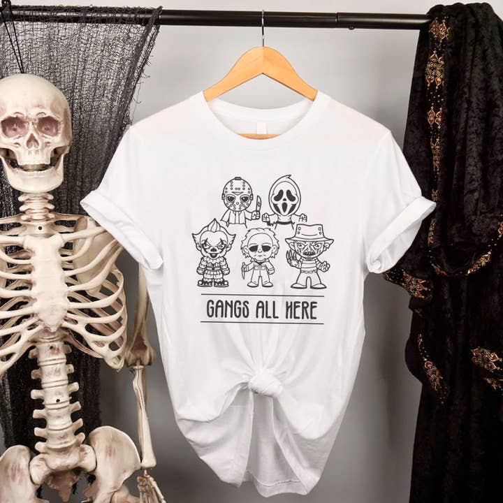 Stiles Tee Co. – Großhandel T-Shirt mit Siebdruck – Damen – Halloween-Shirt mit Horror