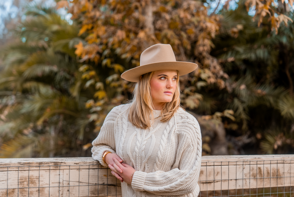 Peter Grimm - Wholesale Fedora - Unisex - Itati Wool Felt Embroidered Faux Leather Cord Wide Brim Hat2