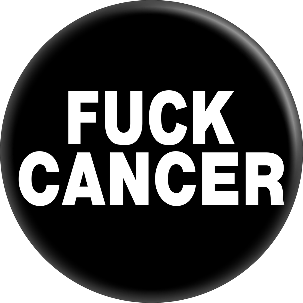 Square Deal Recordings & Supplies - Wholesale Lapel Pin/Button - Pin-on Button - 1.25 Inch - "Fuck Cancer"0