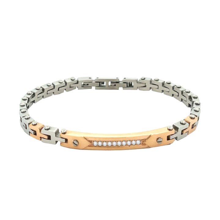 Men's Rhinestone Bracelet - RD23264E215 for wholesale by AMORINO SRL