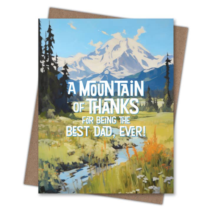Waterknot - Wholesale Father's Day Card - Mountain Dad Card1