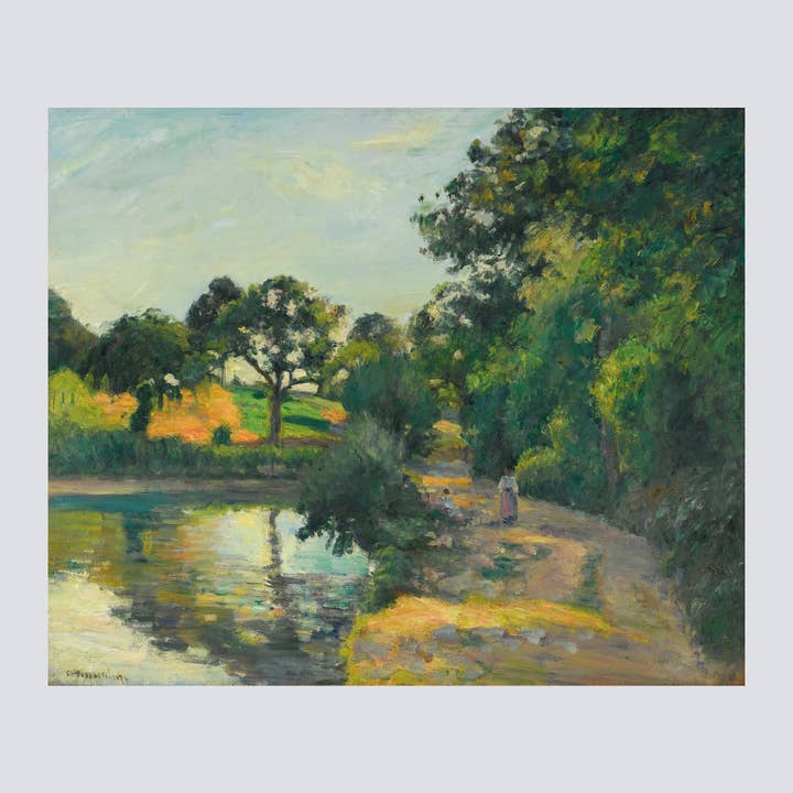 L'étang Au Soleil Couchant, Montfoucault (1874) Impression d'art pour la vente par Milisima Studio