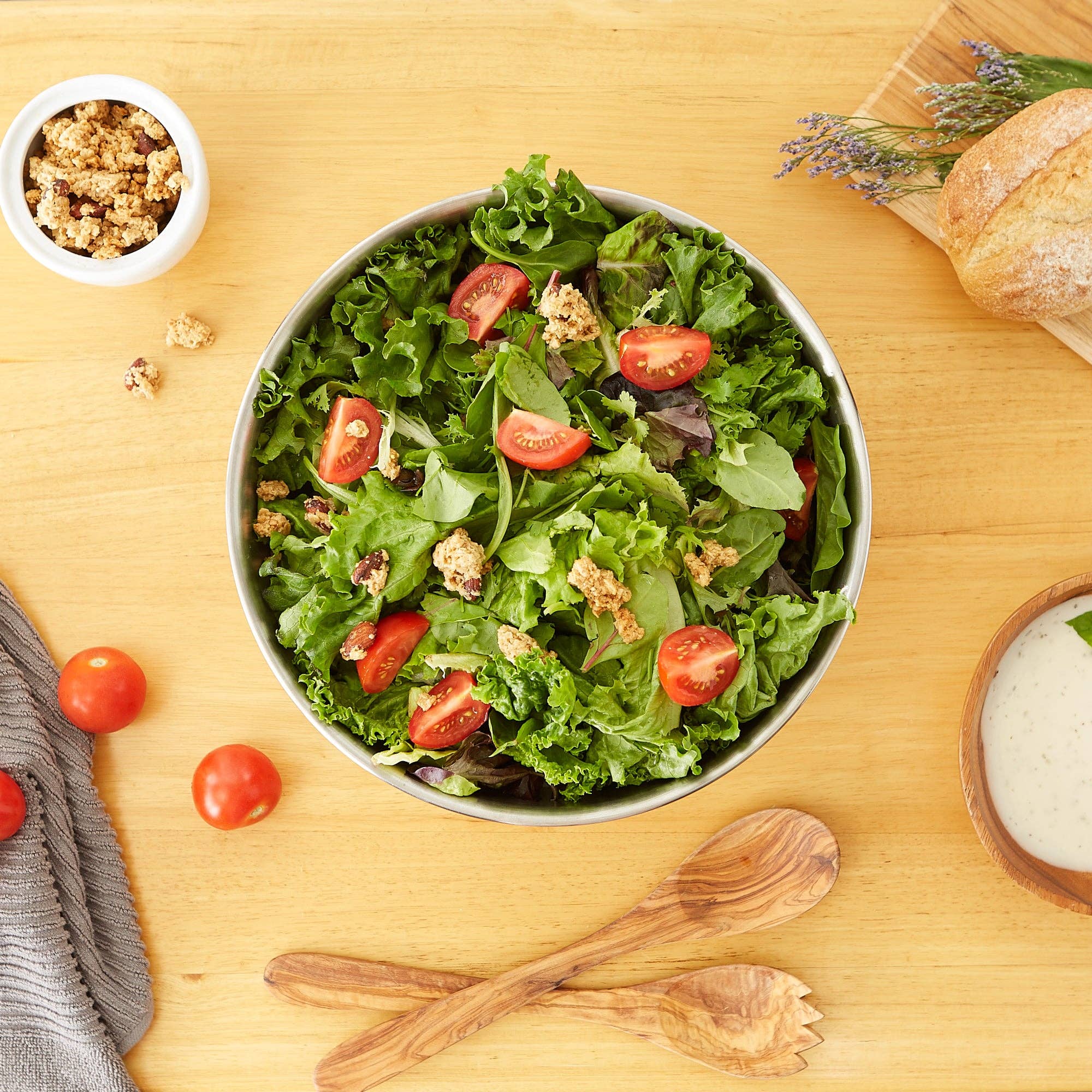 RSVP International - Wholesale Mixing Bowl - 8 Qt Mixing Bowl - Stainless Steel2