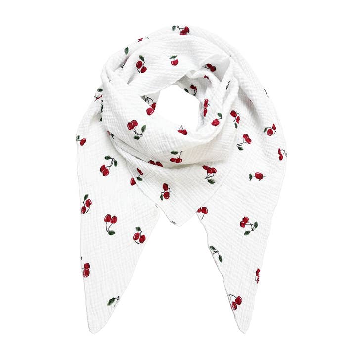 Trekantsjal - körsbär för wholesale av Fox by Ren GmbH