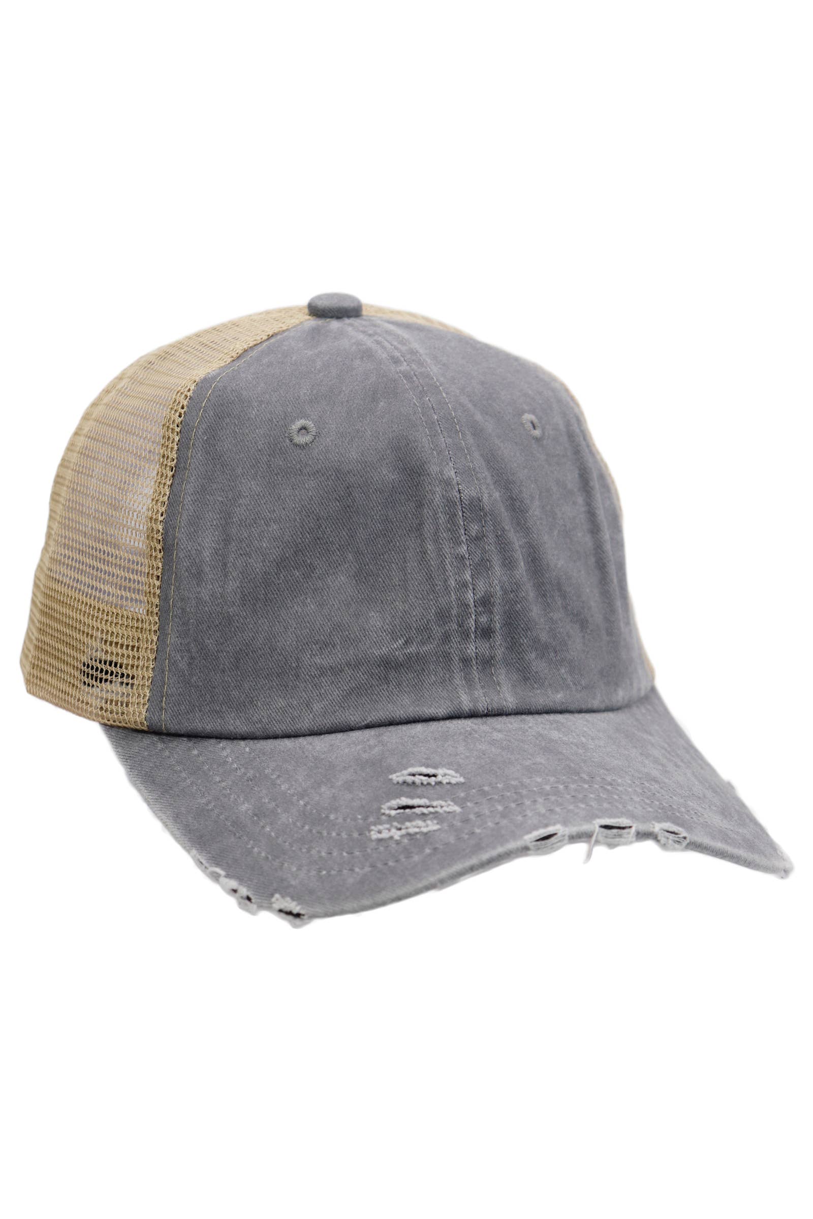 Cap Zone - Vente Casquette de camionneur – unisexe - Casquette de camionneur non structurée teinte en vêtement délavé bicolore4