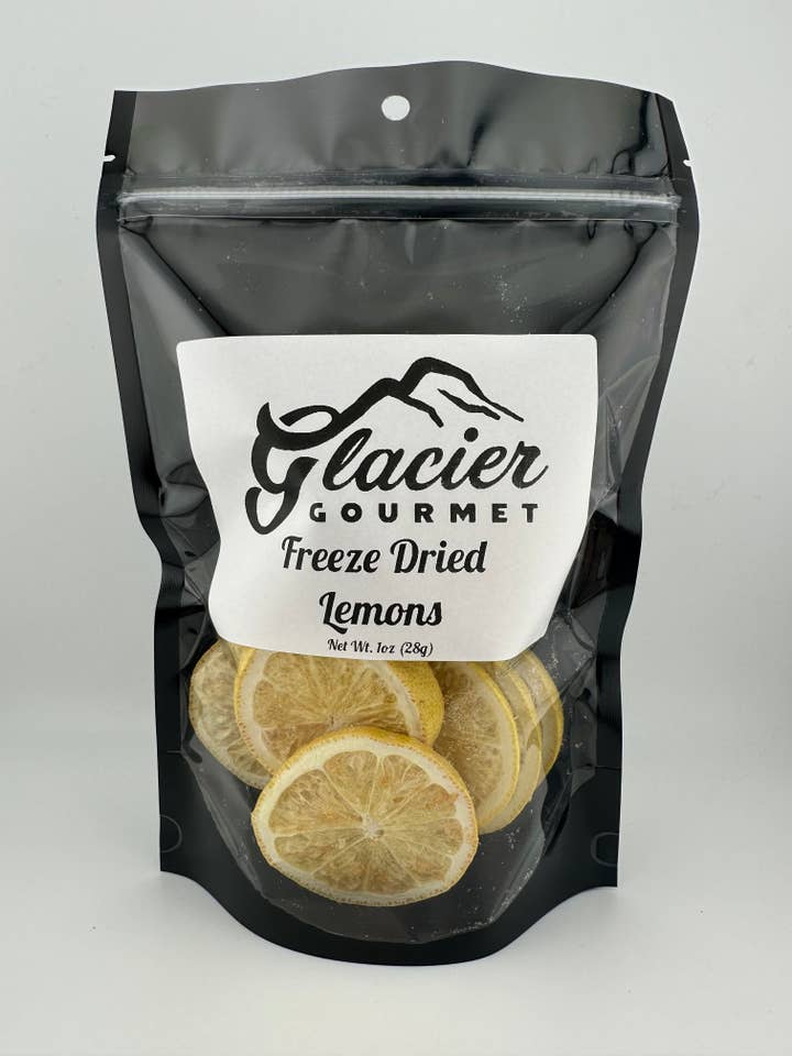 Freeze Dried Lemons - 1oz Bag for wholesale by Glacier Gourmet