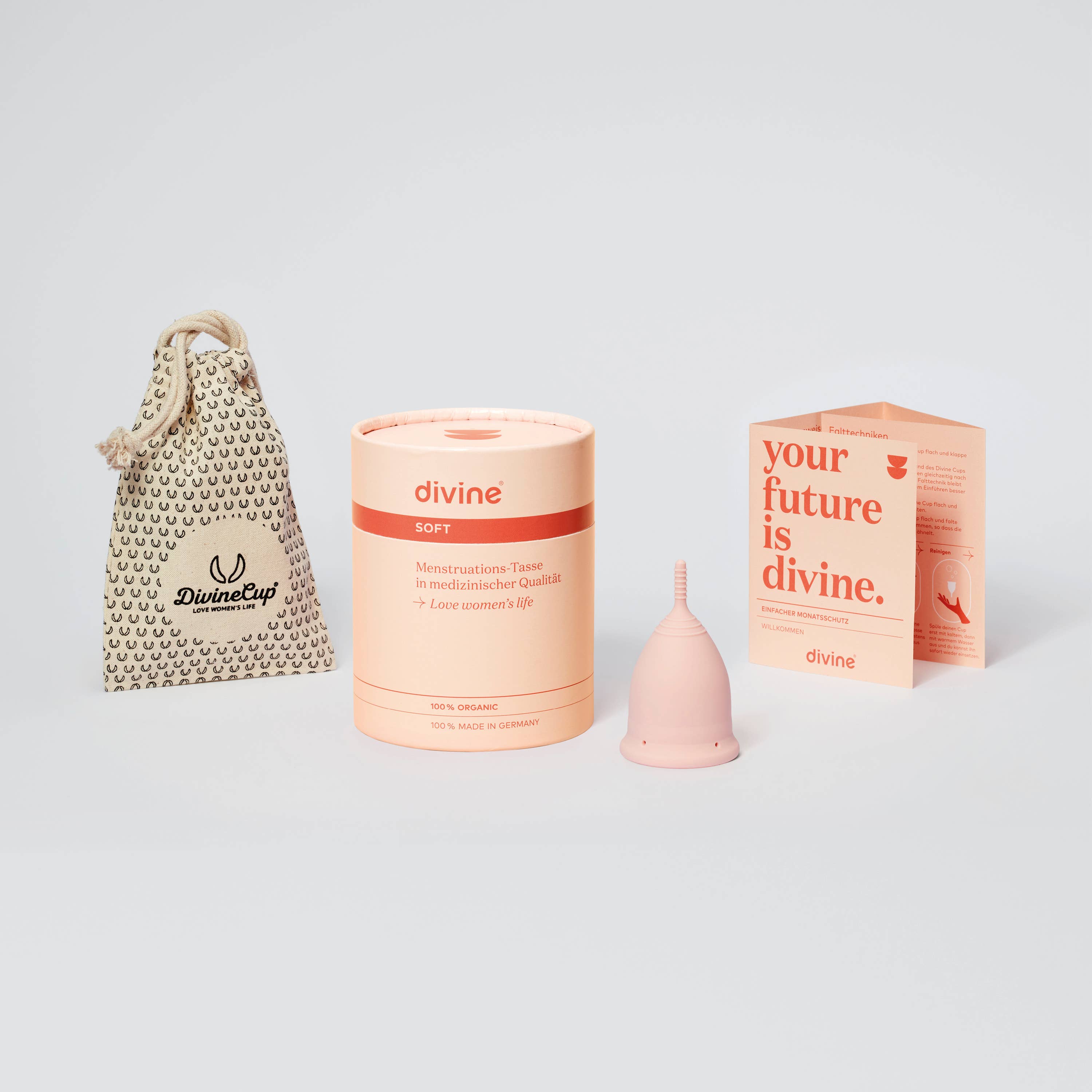 Divine – Großhandel Menstruationstassen – Menstruationstasse divine I Soft I Pretty in Pink1