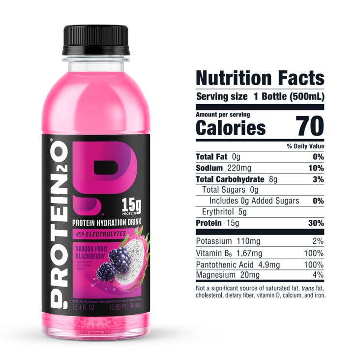 Protein2o - Wholesale Sports/Energy Drink - Protein2o Dragonfruit Blackberry
