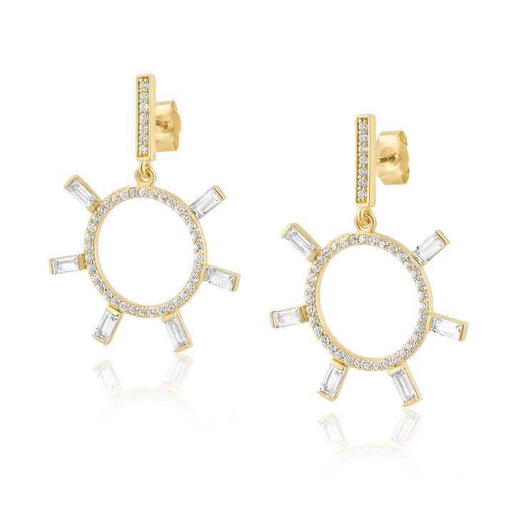 runde Pfostenreifen aus Pavé und Baguette für den Großhandel von Ela Rae Jewelry Llc.