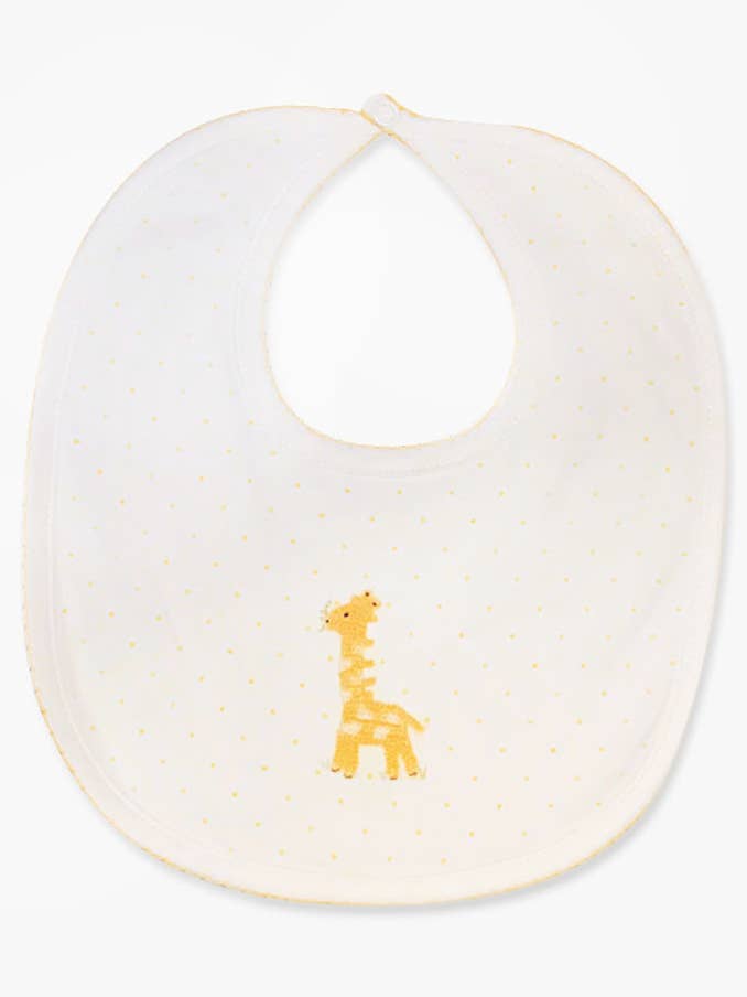 Niedliches Babylätzchen aus Pima-Baumwolle mit Giraffe für den Großhandel von Baby Threads