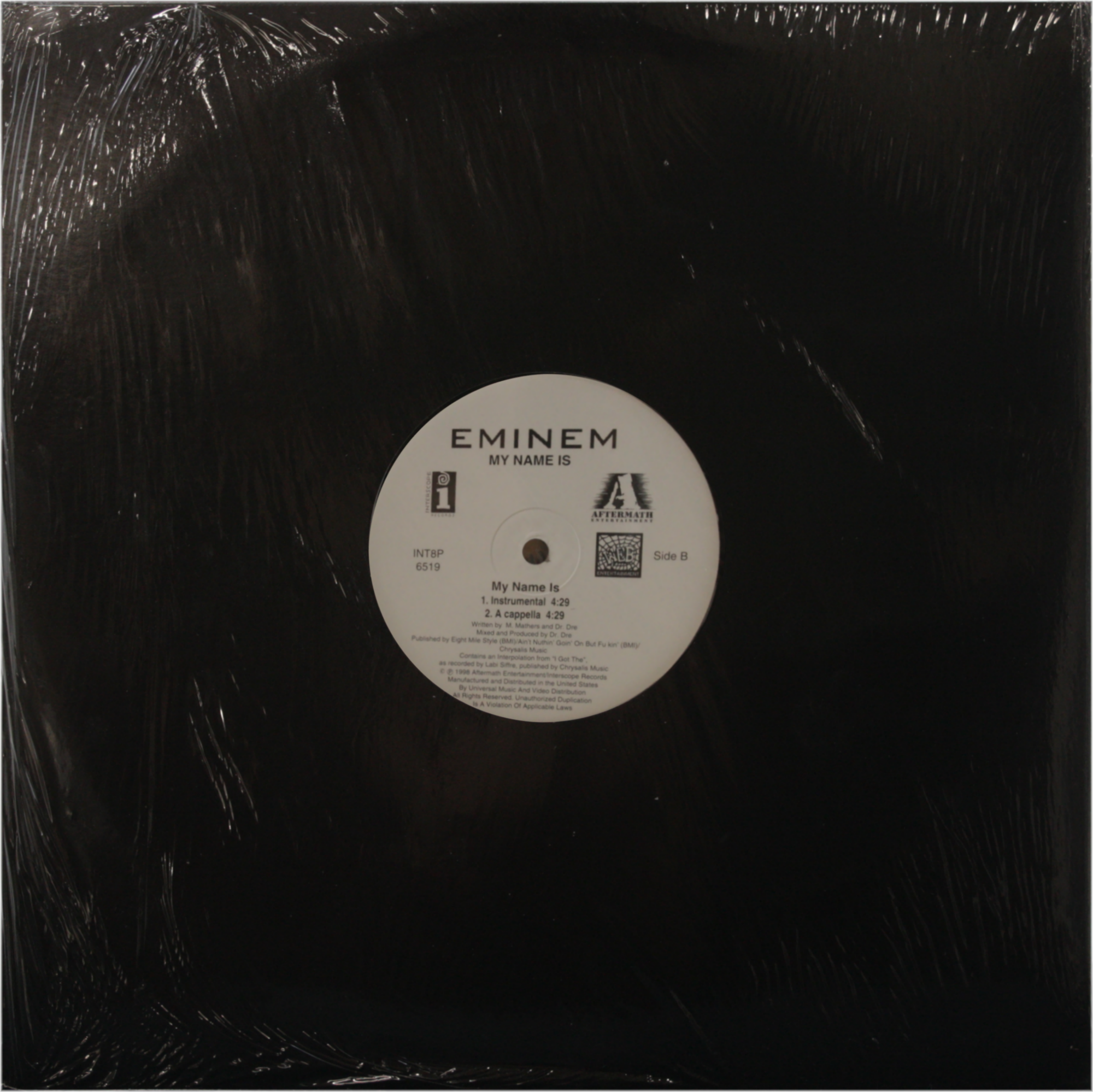 Square Deal Recordings & Supplies - Wholesale Music CD/Vinyl - Vinyl - Sealed 12" SP - Eminem - My Name Is1