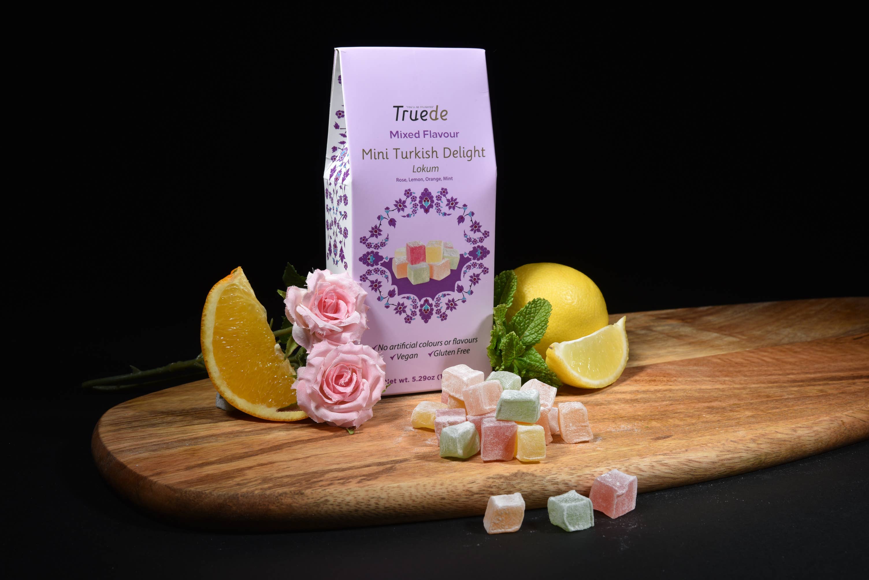 Truede - Vendita all'ingrosso Caramelle gommose - Dolce turco mini misto 150 g1