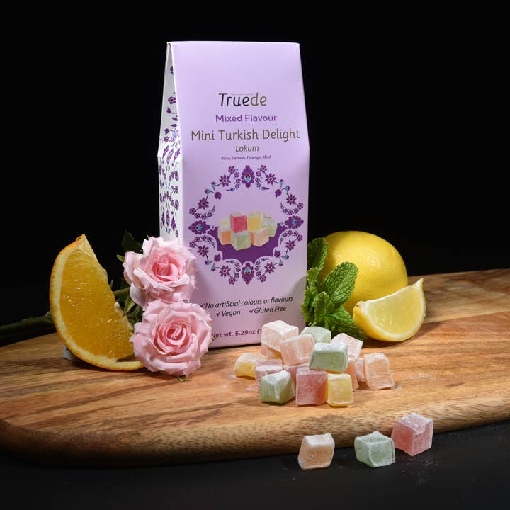 Truede - Wholesale Gummy - 150g Mini Mixed Flavour Turkish Delight1
