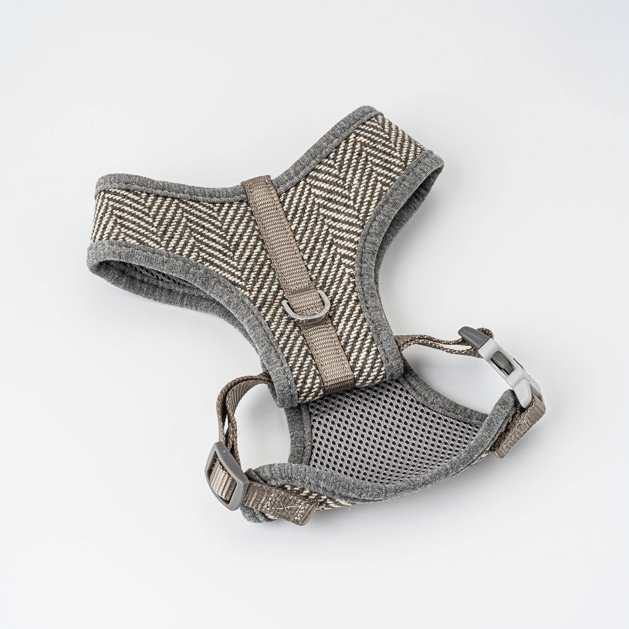 Hugo & Hudson – wholesale Pet harness – Dog – Tweed Dog Harness - Grey Herringbone7
