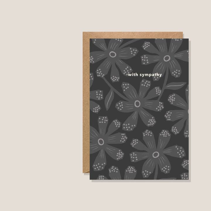 Tarjeta de Condolencias con Flores de Papel para venta al por mayor de Kiran Ravilious