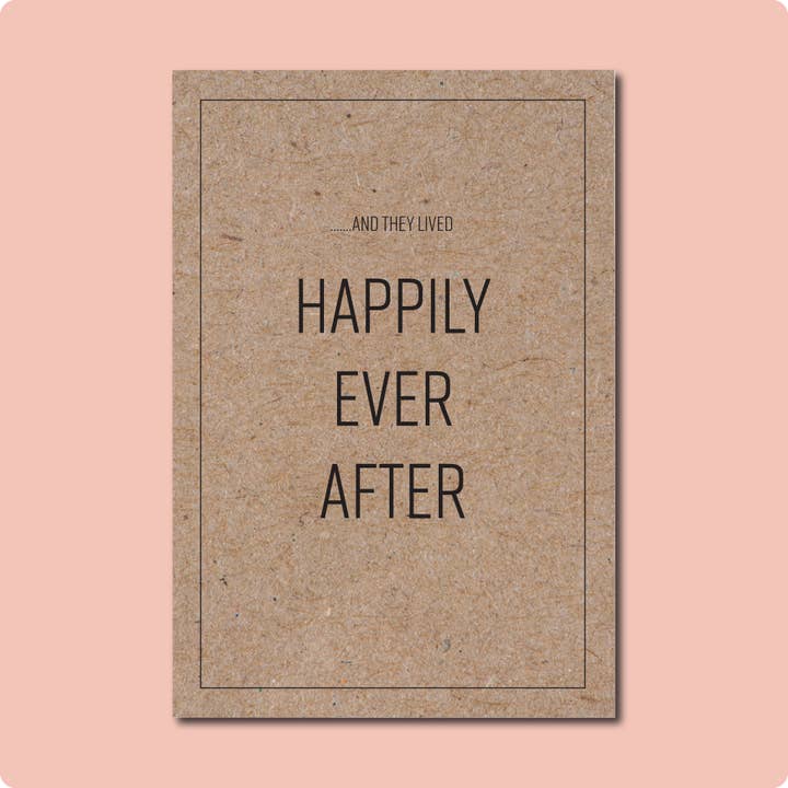 Two Brides Presents - Wholesale Wedding Card - HAPPILY EVER AFTER WEDDING Greeting Card