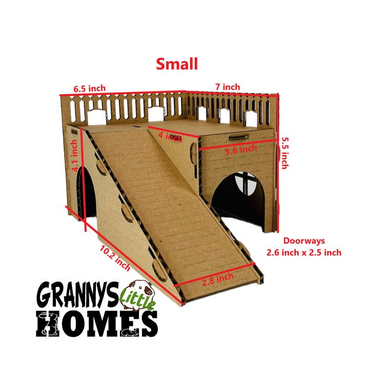 Grannys Little Homes - Wholesale Pet Toy - Not Cat/Dog - Cardboard Hide with Ramp4