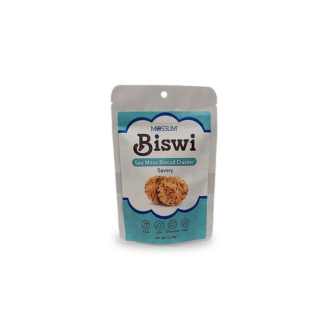 Mossum Biswi Sea Moss Biscuit Cracker Savory for wholesale by MOSSUM