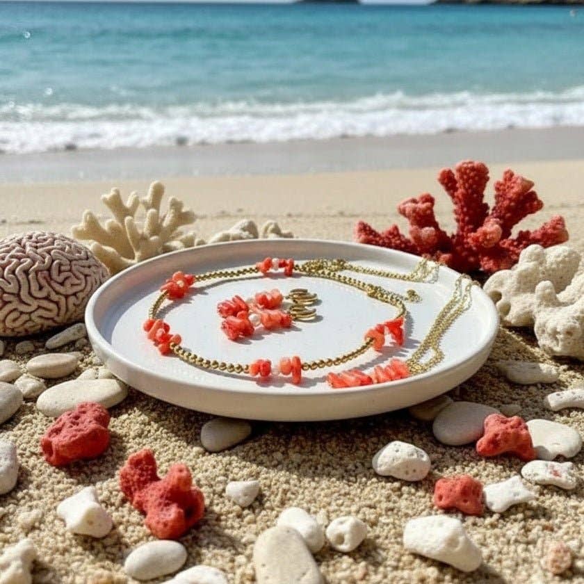 OE! - Wholesale Beaded Bracelet - BAMBOO CORAL - collana in bambù marino3