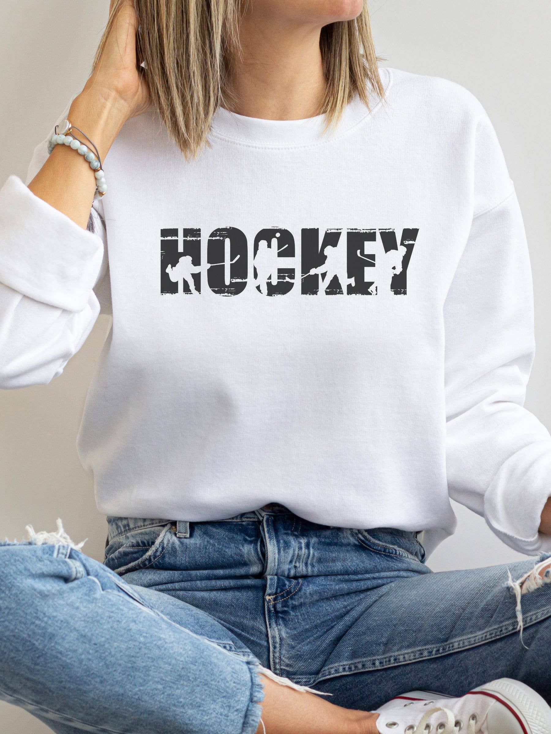 Fan Gear Central - Wholesale Graphic Sweatshirt - Women's - Hockey Crew Graphic Sweatshirt Game Day1