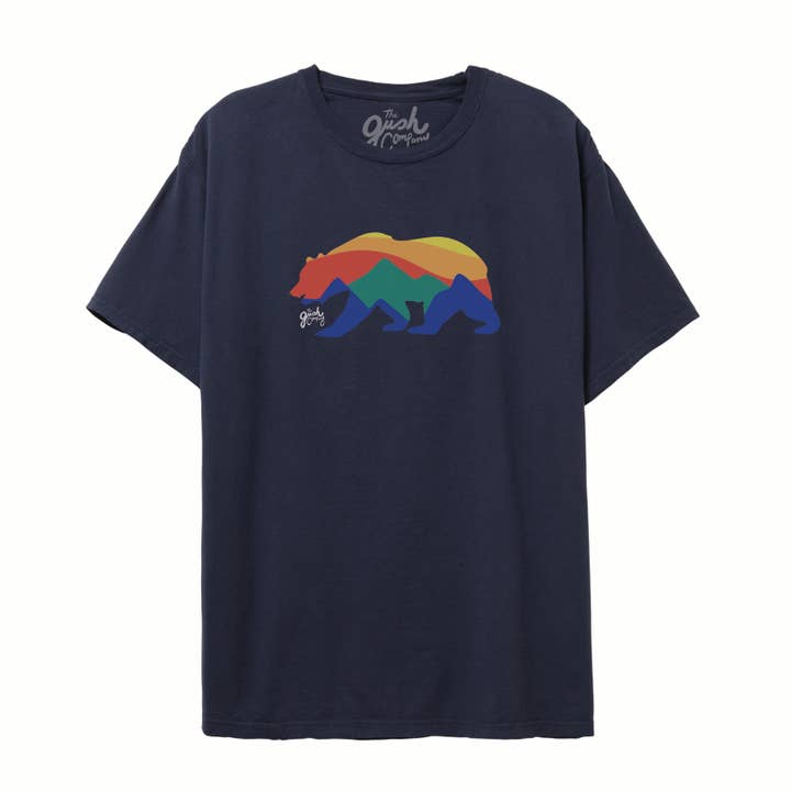 Vintage Wash Sunrise Bear Tee - Anchor Slate for wholesale by The Gush Company