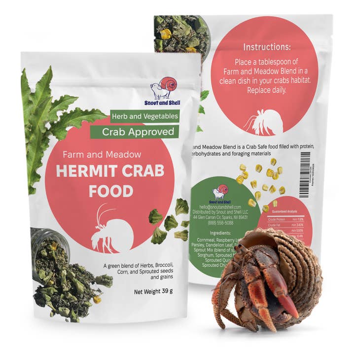 Hermit Crab Food - Farm & Meadow for wholesale by Snout and Shell