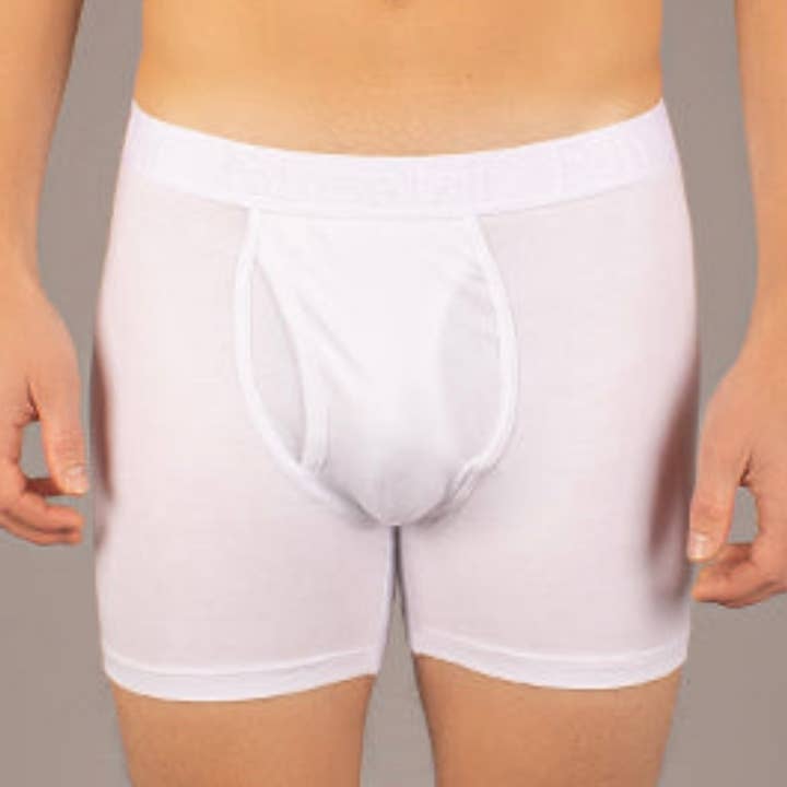 Boxershort | Effen wit katoenen herenondergoed voor wholesale door Fahrenheit