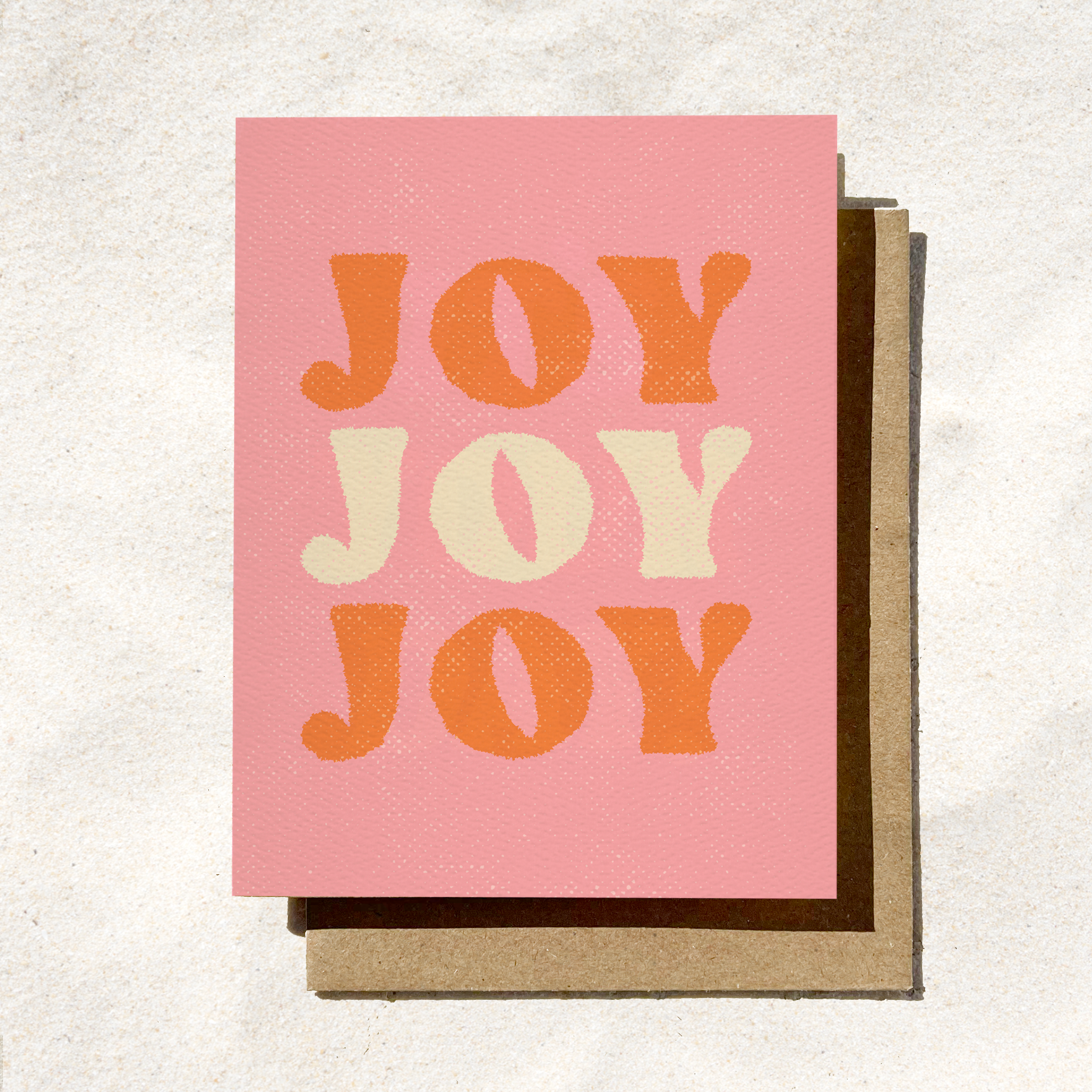 Daydream Prints - Wholesale Christmas Card - Joy Joy Joy Card | Holiday Card | Christmas Card | Pinkmas5