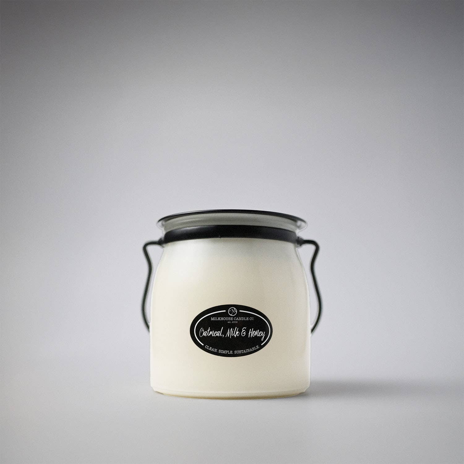 Milkhouse Candle Company - Wholesale Jar/Filled Candle - 16 oz Butter Jar Candle: Oatmeal, Milk & Honey2