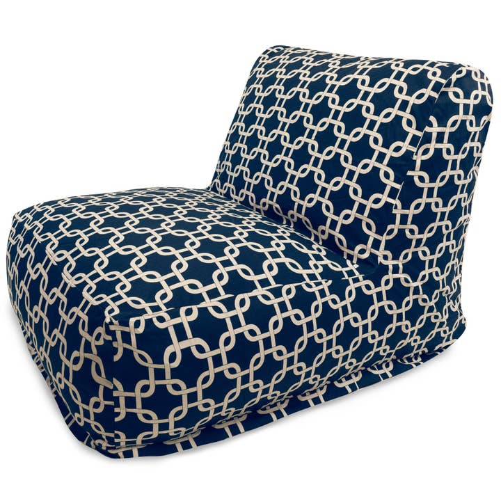 Majestic Home Goods Navy Links Chair Lounger for wholesale by Majestic Home Goods