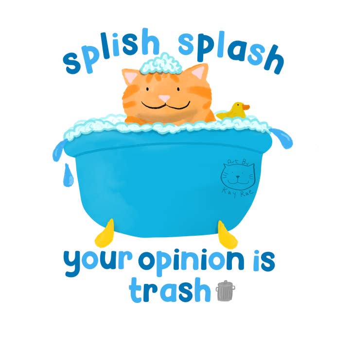 Splish Splash Sticker for wholesale by Art By Kay Rae