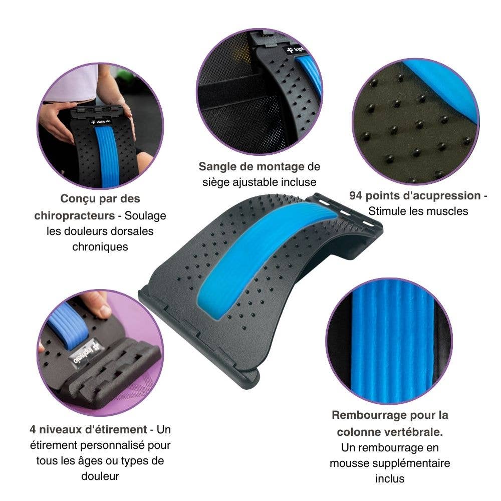 Inphysio – Engroshandel Fitnessudstyr – Lændestrækningsapparat | RYGSTRÆKNINGSSTØTTE5