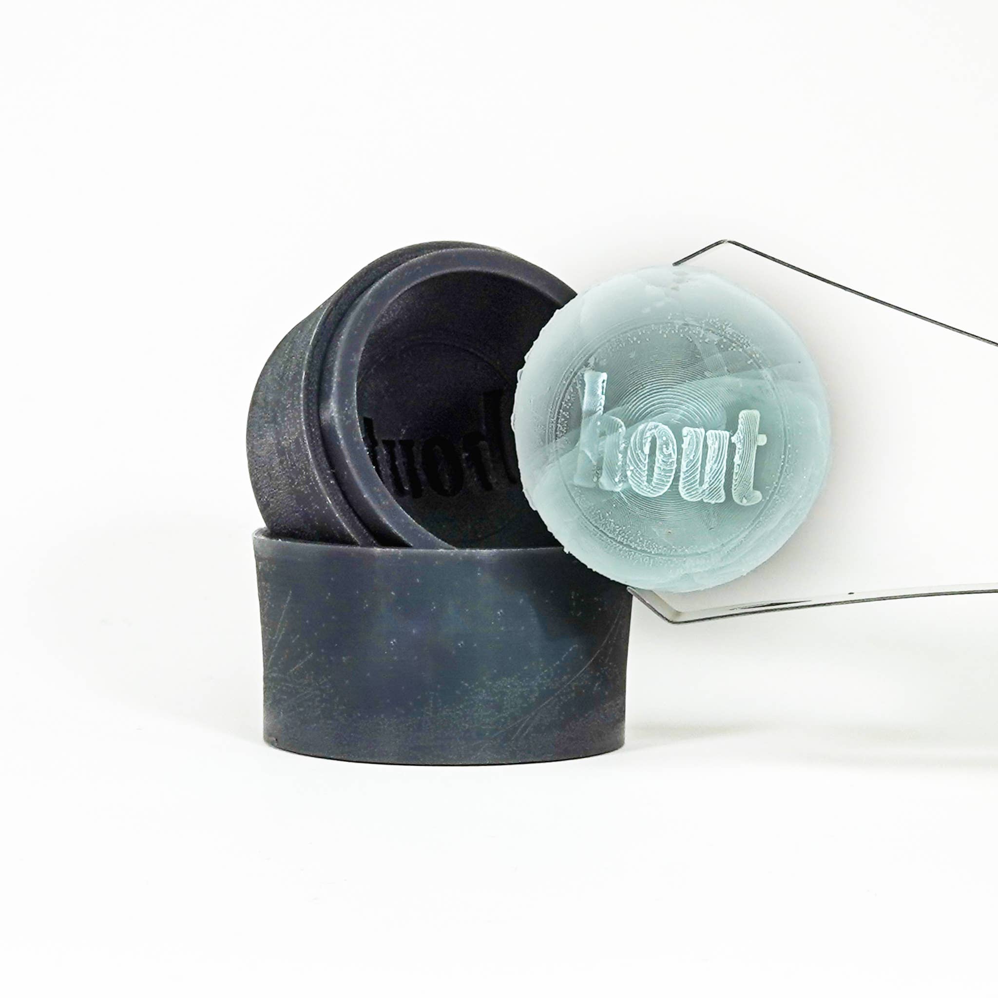 Siligrams - Wholesale Ice Tray/Mold - Customizable Whiskey Ice Sphere Mold, Great For Cocktails!3