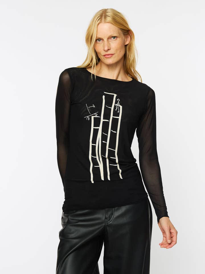 Ascend - Florence Double Sheer Top for wholesale by AMB Designs